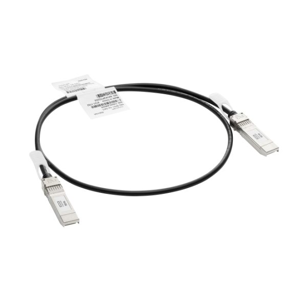 HPE Aruba Networking 10G SFP+ a SFP+ 1 metro Direct Attach Copper Cable, SKU J9281D, para conectividad de centros de datos