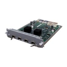 Módulo conmutador de red HPE 5800 con 4 puertos 10GbE SFP+, soporta Ethernet rápido y Gigabit Ethernet. SKU JC091A