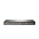 HPE Aruba Networking 2930F 48G 4SFP+ Switch, modelo JL254A, con 48 puertos Gigabit y 4 puertos SFP+ diseñado para redes empresariales avanzadas.