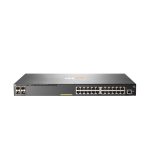 Switch HPE Aruba Networking 2930F con 24 puertos Gigabit PoE+ y 4 puertos SFP+, SKU JL255A