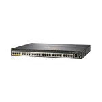 HPE Aruba Networking 2930M 24 Smart Rate PoE+ 1-slot Switch with SKU JL324A. Suitable for high-performance environments, featuring Power over Ethernet Plus.