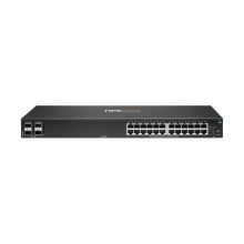 HPE Aruba Networking CX 6100 switch con 24 puertos Gigabit, 4 SFP+ y SKU JL678A