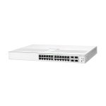 HPE Aruba Networking Instant On Switch 24p Gigabit 4p SFP+, SKU JL682A. Ideal para redes de alta velocidad y eficiencia.