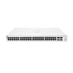 HPE Aruba Networking Instant On Switch con 48 puertos Gigabit, 4 puertos SFP+ y potencia PoE de 370W, SKU JL686B