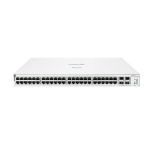 HPE Aruba Networking Instant On Switch con 48 puertos Gigabit, 4 puertos SFP+ y potencia PoE de 370W, SKU JL686B