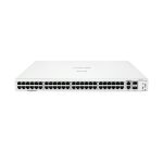 HPE Aruba Instant On Switch con 48 puertos Gigabit, 2 puertos 10GBT y 2 puertos SFP+. Modelo JL808A.
