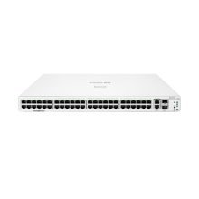 HPE Aruba Instant On Switch con 48 puertos Gigabit, 2 puertos 10GBT y 2 puertos SFP+. Modelo JL808A.