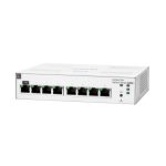 HPE Aruba Networking Instant On Switch 8 puertos Gigabit modelo 1830 con SKU JL810A, ideal para redes empresariales