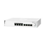 Imagen del switch HPE Aruba Networking Instant On con 8 puertos Gigabit, capacidad PoE 65W, SKU JL811A