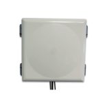 Antena sectorial HPE Aruba Networking AP-ANT-48 con conexión RP-SMA y 8,5 dBi de ganancia, SKU JW019A. Ideal para redes inalámbricas.