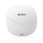 HPE Aruba Networking Aruba AP-345 RW con 4300 Mbit/s en colores blanco y negro, compatible con Energía sobre Ethernet (PoE), SKU JZ031A