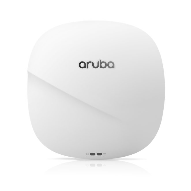 HPE Aruba AP-345 RW Punto de Acceso Inalámbrico PoE HPE Aruba Networking Aruba AP-345 RW con 4300 Mbit/s en colores blanco y negro, compatible con Energía sobre Ethernet (PoE), SKU JZ031A