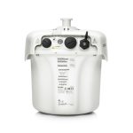 Vista del punto de acceso inalámbrico HPE Aruba AP-375 con acabado blanco, soporte de 2033 Mbit/s y función PoE, SKU JZ172A