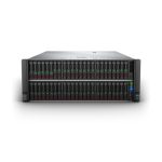 Vista frontal del servidor HPE ProLiant DL580, modelo de bastidor (4U) con procesador Intel Xeon Platinum a 2,4 GHz, memoria de 512 GB DDR4-SDRAM y fuente de alimentación de 1600 W, SKU P05671-B21