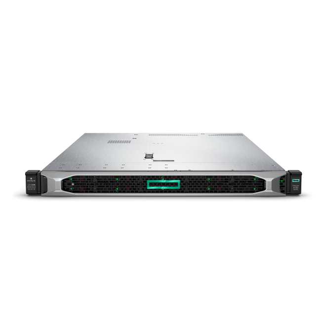 HPE ProLiant DL360 Gen10 Server, 16-core, 800W PS Imagen del servidor HPE ProLiant DL360 Gen10 con 6242 2.8GHz 16-core procesador, 1P, 32GB-R, P408i-a NC, 8SFF, SKU P19180-B21