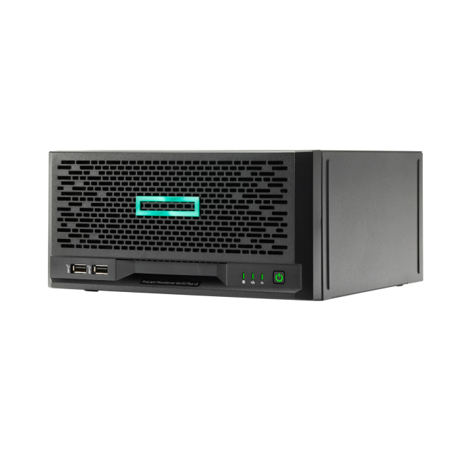 HPE ProLiant MicroServer Gen10+ v2 servidor 0 GB Ultra Micro Tower Intel® Xeon® E-2314 2,8 GHz 16 GB DDR4-SDRAM 180 W 1 HPE ProLiant MicroServer Gen10+ v2 en acción
