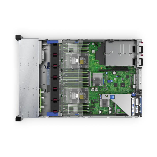 HPE ProLiant DL380 Gen10 servidor 0 GB Bastidor (2U) Intel® Xeon® Silver 4210R 2,4 GHz 32 GB DDR4-SDRAM 800 W 4 Usuario trabajando con servidor HPE ProLiant DL380 Gen10