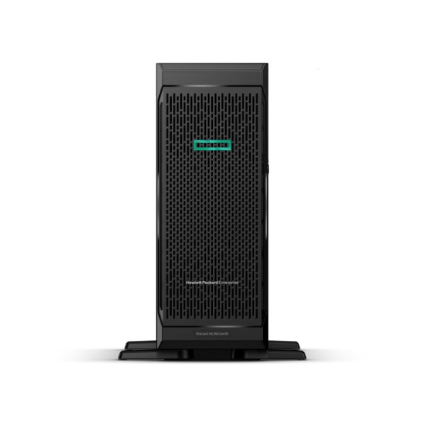 Imagen del servidor HPE ProLiant ML350 Gen10 con Intel Xeon Gold 5218R, sin almacenamiento, 32 GB de RAM y 800 W SKU: P59550-421