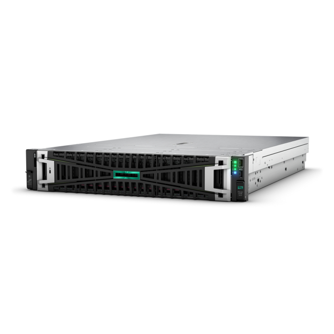 HPE ProLiant DL385 Gen11 servidor 0 GB Bastidor (2U) AMD EPYC E-2224 2,5 GHz 32 GB DDR5-SDRAM 1000 W 1 HPE ProLiant DL385 Gen11 frontal y lateral