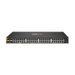 Switch HPE Aruba Networking CX 6000 con 48 puertos Gigabit Ethernet PoE Clase 4 y 4 puertos SFP, modelo R8N85A