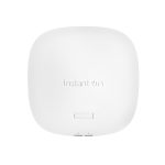 Imagen del punto de acceso HPE Aruba Instant On Indoor Wi-Fi 6 4x4, modelo AP25, SKU R9B28A, para redes inalámbricas.