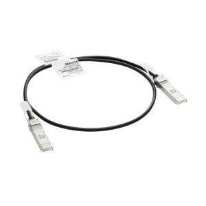 Cable HPE Aruba Networking Instant On 10G SFP+ a SFP+ de 1 metro, ideal para conexión directa en entornos de networking. SKU: R9D19A