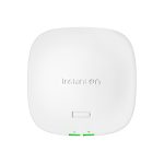 HPE Networking Instant On AP21 (RW) Dual Radio 2x2 Wi-Fi 6 Access Point Pack of 5 con SKU S1T18A. Dispositivo en color blanco con diseño compacto y tecnología avanzada.