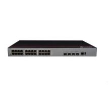 Huawei CloudEngine S5735-L24P4X-A1, switch gestionado L2 con 24 puertos Gigabit Ethernet (10/100/1000) y soporte PoE, en negro y gris. SKU: S5735-L24P4X-A1.