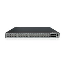 Switch gestionado Huawei CloudEngine S5735-L48LPN4XE-A-V2 con capacidad L3, soporte para Ethernet 2.5G y Energía sobre Ethernet (PoE), en color negro y plata, SKU S5735-L48LPN4XE-A-V2
