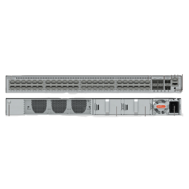 Huawei CloudEngine S5735-S48PN4XE-V2 Switch Gestionado con PoE Imagen del switch Huawei CloudEngine S5735-S48PN4XE-V2 gestionado L2 Gigabit Ethernet con PoE, SKU S5735-S48PN4XE-V2, en color negro y plata, montado en rack 1U.