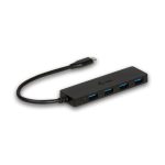 i-tec Advance USB-C Slim Passive HUB 4 Port, C31HUB404. Adaptador compacto con cuatro puertos USB para expandir conectividad.