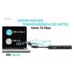 Hub de i-tec metálico con 2 puertos USB 3.0 y 2 puertos USB-C, velocidad de 10 Gbps. SKU: C31HUBMETAL2A2C