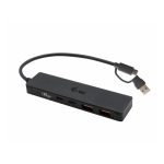 Hub de i-tec metálico con 2 puertos USB 3.0 y 2 puertos USB-C, velocidad de 10 Gbps. SKU: C31HUBMETAL2A2C