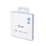 i-tec Metal USB-C HUB 4 Port con diseño metálico, modelo C31HUBMETAL403