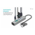 i-tec USB-C/USB-A Charging Metal HUB 7 Port con 7 puertos de carga, ideal para dispositivos múltiples, SKU C31HUBMETAL703