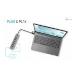 i-tec USB-C/USB-A Charging Metal HUB 7 Port con 7 puertos de carga, ideal para dispositivos múltiples, SKU C31HUBMETAL703