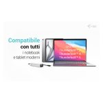 i-tec Hub de Carga USB-C de Metal con 5 Puertos, incluye USB-C con video 8K y Power Delivery 85W, SKU C31HUBMETAL8KPDPRO