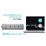 i-tec Hub de Carga USB-C de Metal con 5 Puertos, incluye USB-C con video 8K y Power Delivery 85W, SKU C31HUBMETAL8KPDPRO