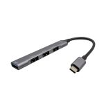 Adaptador i-tec Metal USB-C HUB con 1 puerto USB 3.0 y 3 puertos USB 2.0, SKU C31HUBMETALMINI4
