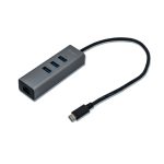 Adaptador i-tec Metal USB-C Hub con 3 puertos y Gigabit Ethernet, SKU C31METALG3HUB