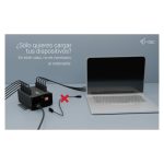 Imagen del adaptador i-tec USB-C/USB-A Metal Charging HUB, 10 puertos USB-C con capacidad de carga de 15W por puerto. SKU: CACHRGHUB10C