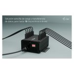 Imagen del adaptador i-tec USB-C/USB-A Metal Charging HUB, 10 puertos USB-C con capacidad de carga de 15W por puerto. SKU: CACHRGHUB10C