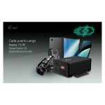 Imagen del adaptador i-tec USB-C/USB-A Metal Charging HUB, 10 puertos USB-C con capacidad de carga de 15W por puerto. SKU: CACHRGHUB10C