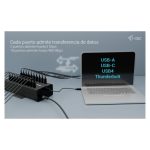 i-tec HUB de carga y datos USB-C/USB-A de metal con capacidad de 15W por puerto y 20 puertos USB-C, SKU: CACHRGHUB20C