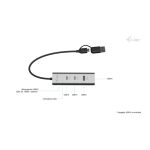 i-tec Metal Universal Charging HUB con 2 puertos USB-C, 2 puertos USB-A y Power Delivery 85W, SKU: CAHUBMETAL2A2CPD