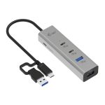 i-tec Metal Universal Charging HUB con 2 puertos USB-C, 2 puertos USB-A y Power Delivery 85W, SKU: CAHUBMETAL2A2CPD