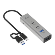 i-tec Metal Universal Charging HUB con 2 puertos USB-C, 2 puertos USB-A y Power Delivery 85W, SKU: CAHUBMETAL2A2CPD