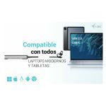 i-tec HUB de Metal USB-C/USB-A con 1 puerto USB 3.0 y 3 puertos USB 2.0 y SKU CAHUBMETALMINI4