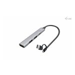 i-tec HUB de Metal USB-C/USB-A con 1 puerto USB 3.0 y 3 puertos USB 2.0 y SKU CAHUBMETALMINI4