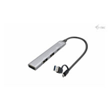 i-tec HUB de Metal USB-C/USB-A con 1 puerto USB 3.0 y 3 puertos USB 2.0 y SKU CAHUBMETALMINI4